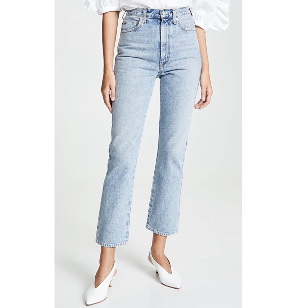 AGOLDE High Rise Kick Pinch Wait Jeans